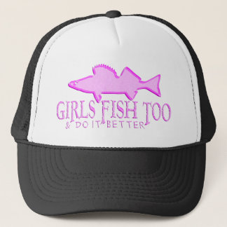 MEISJES VIS TOO WALLEYE TRUCKER PET