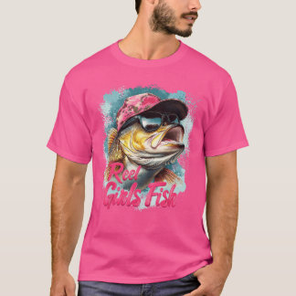 Meisjes Vissen Koele Baars Koele Visploeg Familie T-shirt