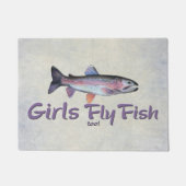 Meisjes vliegen ook! Regenboogforel Deurmat (Voorkant)