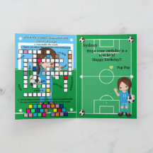 Meisjes Voetbal Geheim Bericht Gelukkige Verjaarda