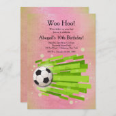 Meisjes voetbal kaart (Voorkant / Achterkant)