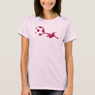 Meisjes Voetbal Rood T-shirt
