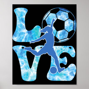 Meisjes Voetbal T Shirt Vrouwen Peuter Tiener Voet Poster