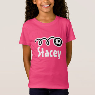 Meisjes voetbal t-shirts Gepersonaliseerde naam