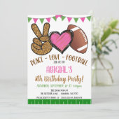 Meisjes Voetbal Uitnodiging (Staand voorkant)