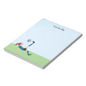 Meisjes Voetbalspeler Notitieblok (Gedraaid)