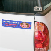  meisjes volgen de snelheidslimiet bumpersticker (Op Truck)