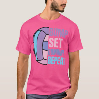 Meisjes Volleyball Set Domineren Volleyba T-shirt