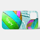 Meisjes Volleyball turquoise Case-Mate iPhone Case (Achterkant (horizontaal))