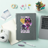 Meisjes Vriend Geschenk Zwarte Eenhoorn Besticorn Sticker (iPad Cover)