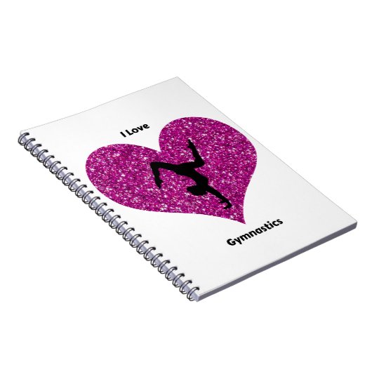 Meisjes waar ik van hou Gymnastiek Spiral Notitieb Notitieboek (Rechterzijde)