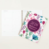 Meisjes Waterverf Floral Pattern gepersonaliseerd Planner (Display)