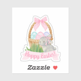 Meisjes Waterverf Paasmand Sticker