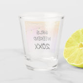 Meisjes Weekend Cafe Lichten met Jaar Shot Glas (Achterkant)