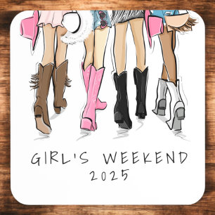 Meisjes Weekend Cowboy Laarzen Favoriets Bier Onderzetter