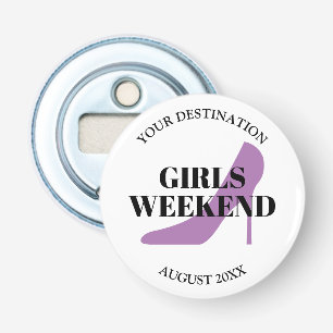 Meisjes weekend dames reizen naar aangepast magnet button flesopener