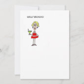 MEISJES WEEKEND INVITE KAART (Voorkant)