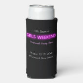 MEISJES WEEKEND Neon LED Bord Aangepast Gepersonal (Seltzer Voorkant)