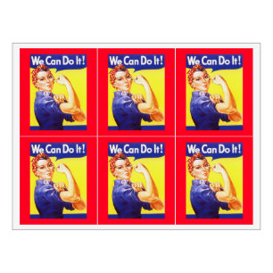 Meisjes Weekend Night Out Rosie the Riveter Labels Wijn Etiket