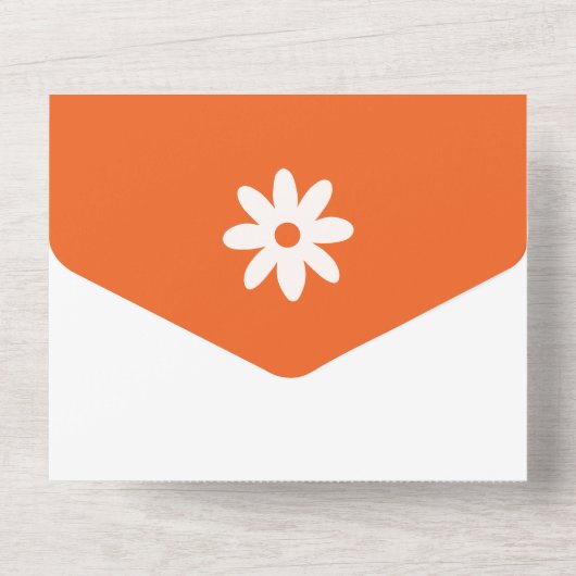 Meisjes Weekend Retro Bachelorette feest All In One Uitnodiging (Achterkant)