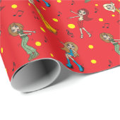 Meisjes willen alleen dansen cadeaupapier (Rol Hoek)