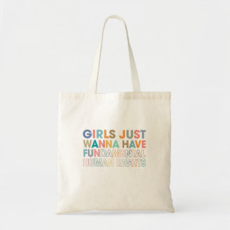 Meisjes willen alleen fundamentele mensenrechten tote bag