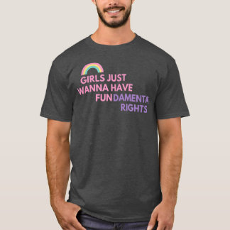 MEISJES WILLEN ALLEEN GRONDRECHTEN HEBBEN T-SHIRT