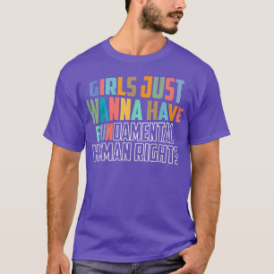 Meisjes willen alleen maar een fundamentele mensen t-shirt