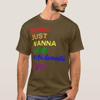 Meisjes willen alleen maar grondrechten krijgen, m t-shirt