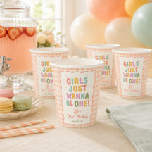 Meisjes willen gewoon één roze gingham 1e verjaard
