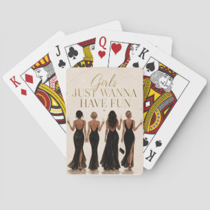 Meisjes Willen Gewoon Feest Vieren Bachelorette Po Pokerkaarten