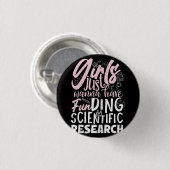 Meisjes willen gewoon geld hebben voor wetenschapp ronde button 3,2 cm (Voorkant /achterkant)