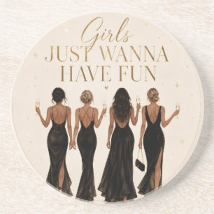 Meisjes willen gewoon lol hebben Bachelorette Coas Zandsteen Onderzetter