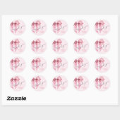 Meisjes willen gewoon One Pink Bow zijn Ronde Sticker (Vel)
