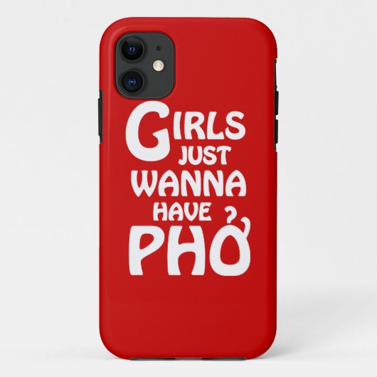 Meisjes willen gewoon Phở hebben Case-Mate iPhone Case (Achterkant)