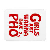 Meisjes willen gewoon Phở hebben Magneet (Horizontaal)