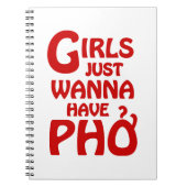 Meisjes willen gewoon Phở hebben Notitieboek (Voorkant)