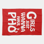 Meisjes willen gewoon Phở hebben Theedoek (Horizontaal)