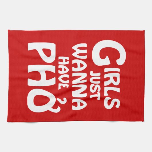 Meisjes willen gewoon Phở hebben Theedoek (Horizontaal)