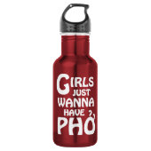 Meisjes willen gewoon Phở hebben Waterfles (Voorkant)