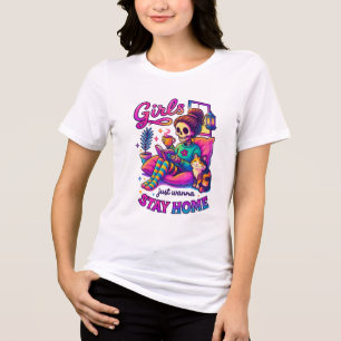 Meisjes willen gewoon... Tri-Blend shirt