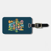 Meisjes willen gewoon zon grappig bagagelabel (Voorkant horizontaal)