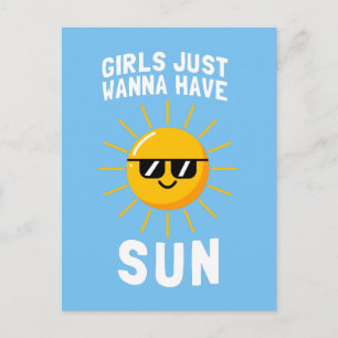 Meisjes willen gewoon zon hebben briefkaart