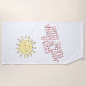 Meisjes willen gewoon zon hebben. Cute Summer Quot Strandlaken (Voorkant)