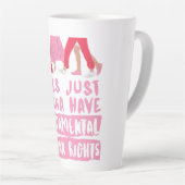 Meisjes willen grondrechten latte mok (Rechterhoek)