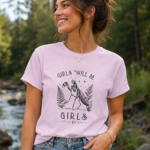 Meisjes Willen Meisjes Bidsprinkhaan T-shirt