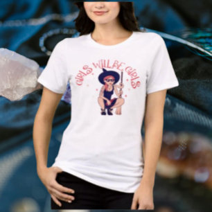 Meisjes Willen Meisjes Zijn Hekserige Rebel T-sh Tri-Blend Shirt