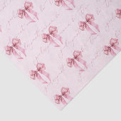 Meisjes willen One Pink Bow-verjaardag zijn Tissuepapier (Detail)