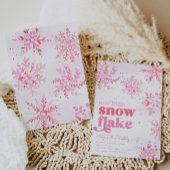 Meisjes Winter Verjaardag Uitnodiging