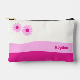Meisjes witte roze madeliefje eenvoudig etui